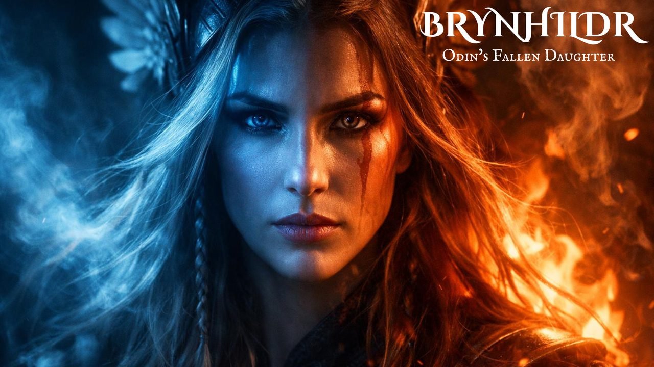 Brynhildr the Valkyrie ringed with flame